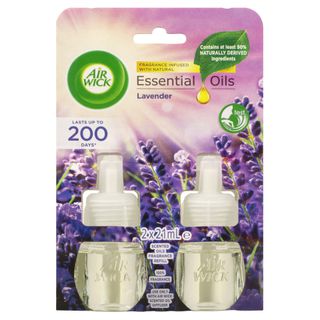 Air Wick Essential Oils Plug In Lavender Twin Refill 